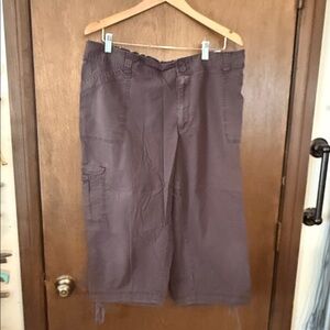 duo Maternity Brown Womens Brown Capri Pants Size XL